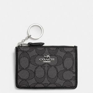 Coach Mini Skinny ID Case - Jacquard Wallet